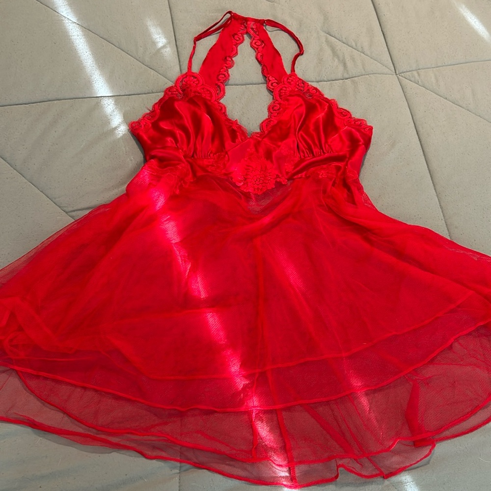 Victoria’s Secret Red Babydoll Lingerie